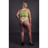Ouch! Glow Body à encolure grecque Vert Fluo